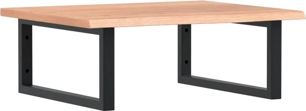 Piano Lavabo in Rovere Massello e Acciaio | Arredo Bagno vidaXL