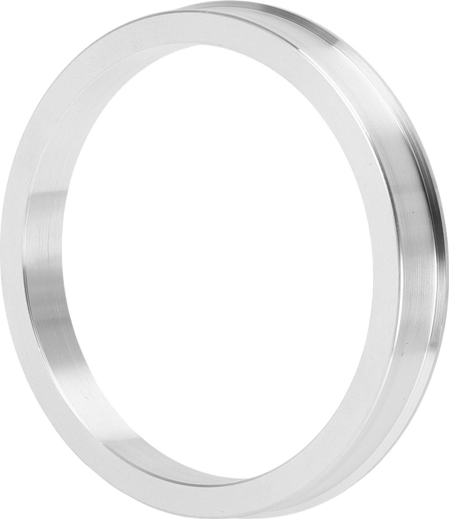 Autofelgen-Naben-Zentrierringe OD 69,1 mm bis ID 59,1 mm Räderzentrumswelle Stoßdämpfende Nabenringe aus Aluminiumlegierung Silberfarben Langlebig