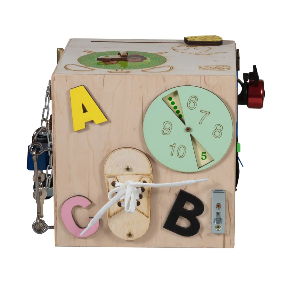 Cube de manipulation sensorielle en bois : stop aux écrans ! - 6
