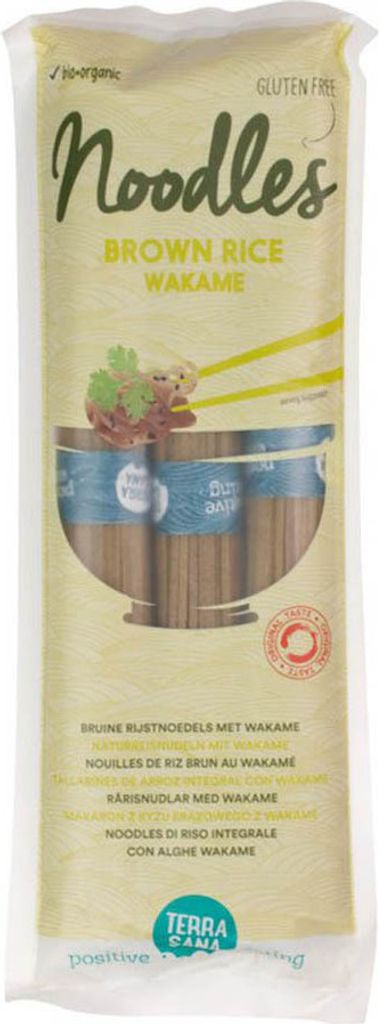 Reisnudeln aus Naturreis mit Wakame 250g