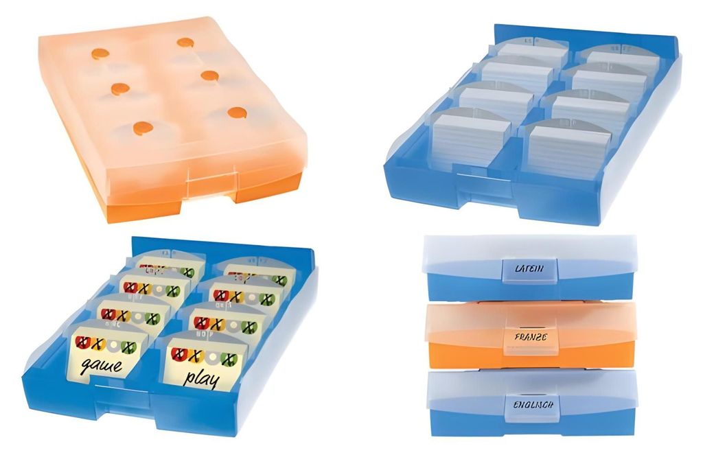 CROCO DUO Archivbox A8 max. 2500 Karten (organge)