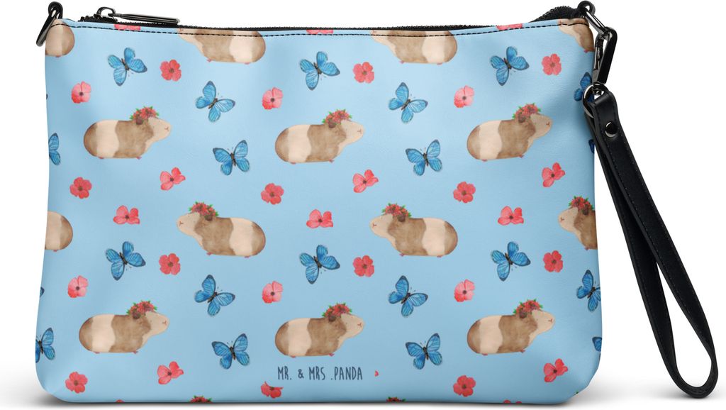 Mr. & Mrs. Panda Damenhandtasche Meerschweinchen Weisheit - Blau - Geschenk, Motivation, Kleine Handtasche, Wunderland, Tasche, Crossbody Bag, Aben...