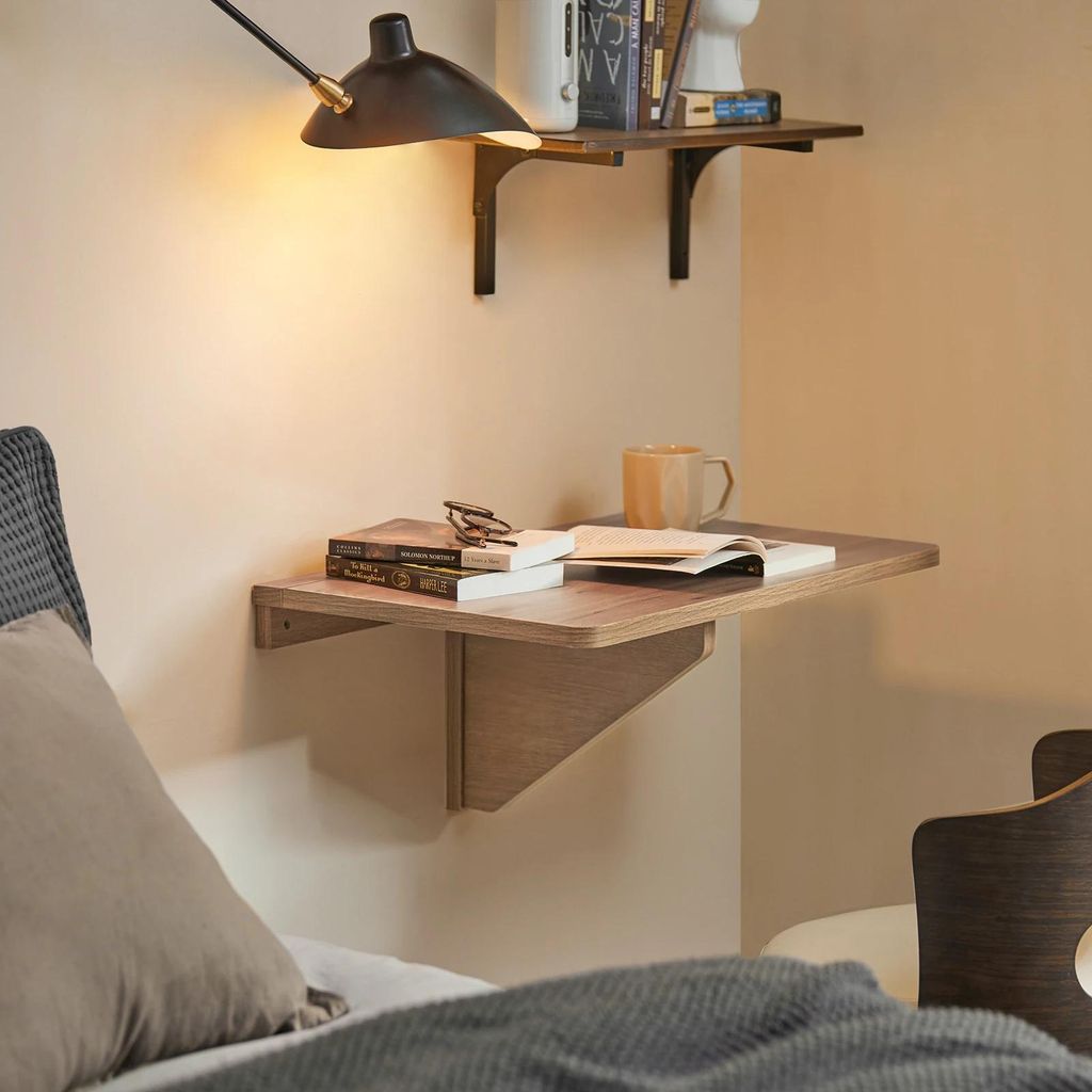 FWT03 klappbarer Wandtisch, Küche/Kinder/Laptop/Schreib- & Esstisch, Braun