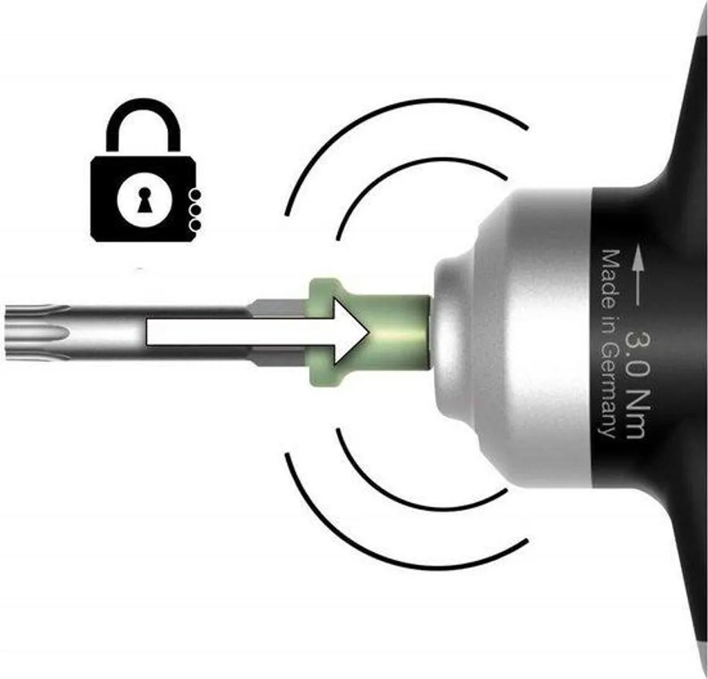 Tournevis dynamométrique 12 Nm pour montage de plaquettes de coupe