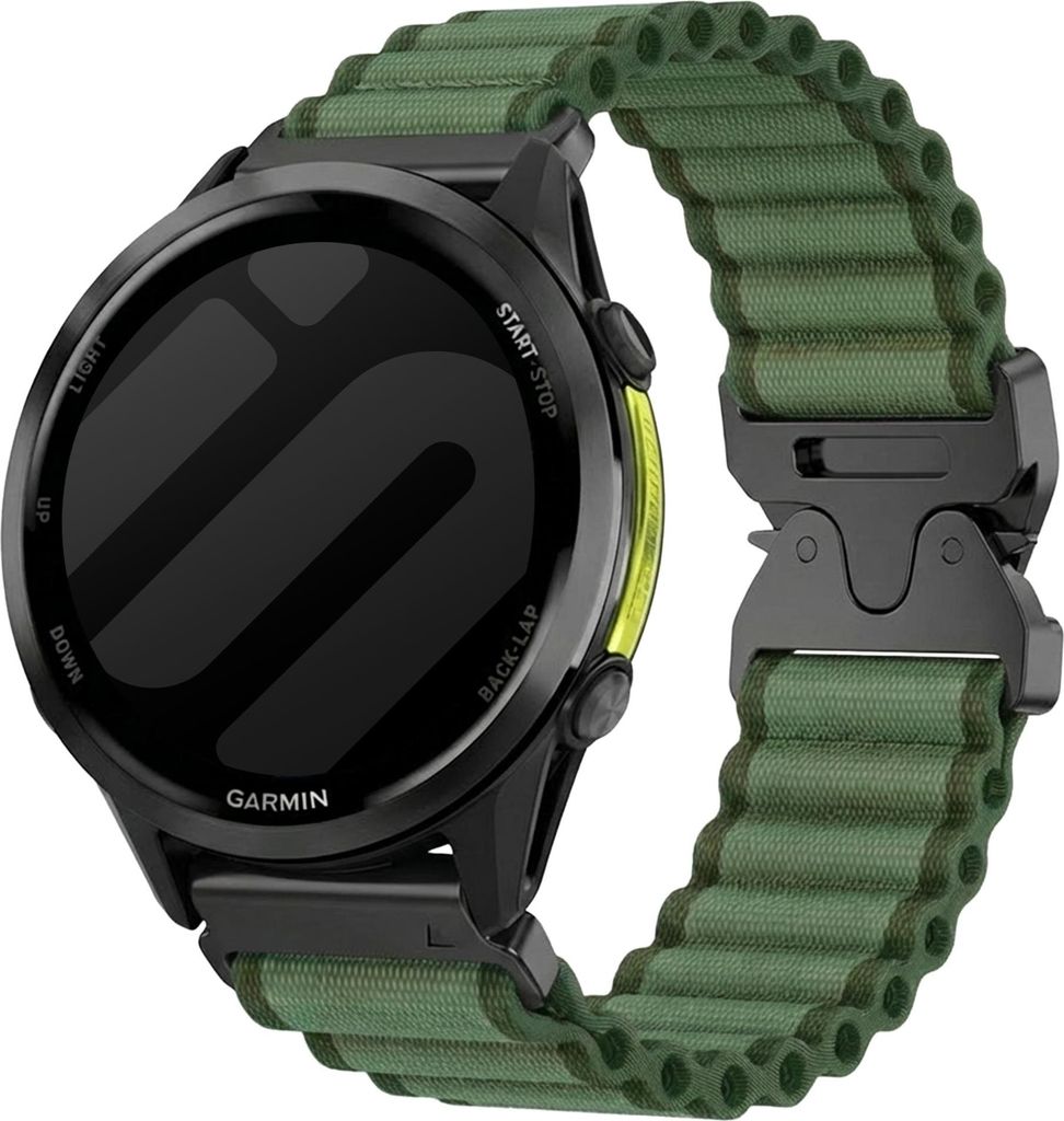 Strap-it Nylonband 'Outdoor'passend für Garmin Fenix 8 (Pro-E-47mm) - Fenix 7 (Solar-Pro) - 6 (Solar-Pro) - Fenix 5 (Plus) / Forerunner 970 - 965 ...