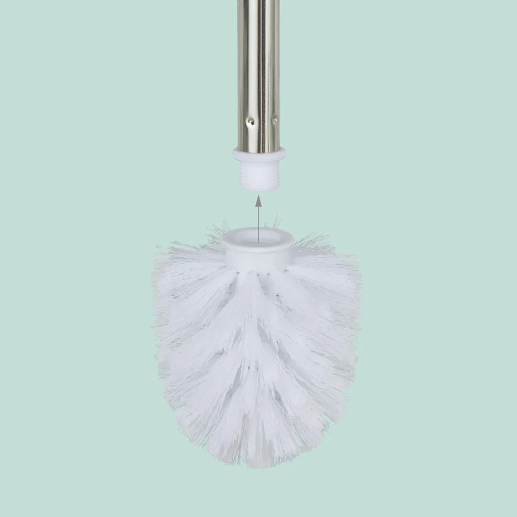 Dévidoir papier WC avec tablette murale et réserve de rouleaux intégrée - 6