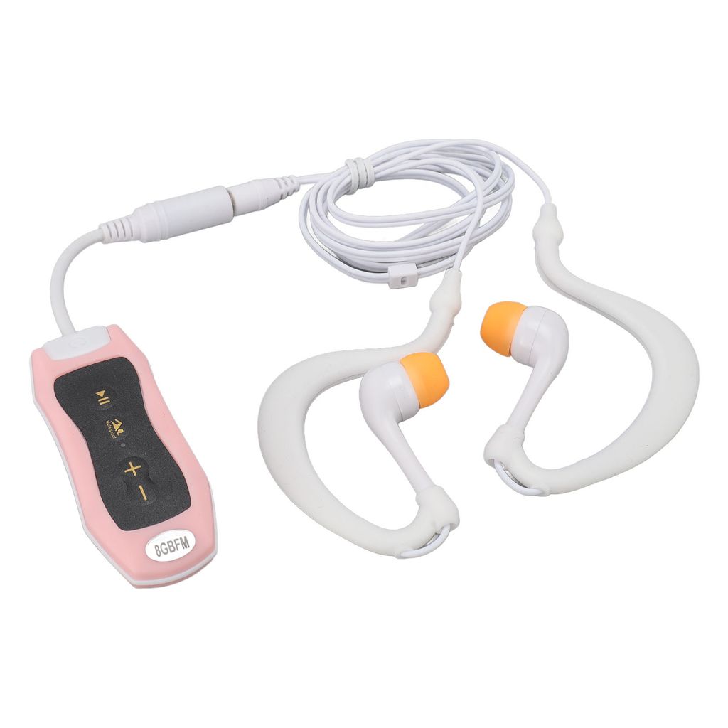 MP3-Player, IPX8, wasserdicht, wiederaufladbar, USB 2.0, Musik-Player mit wasserdichtem Kopfhörer zum Schwimmen, Tauchen, Laufen