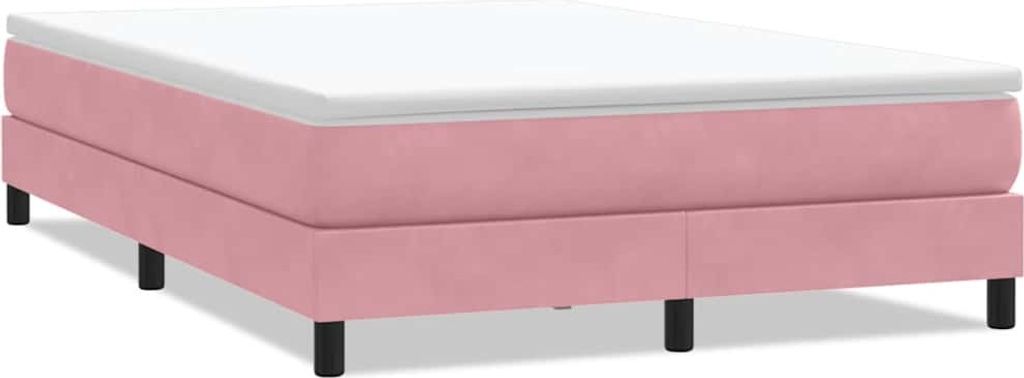 Boxspringbett ohne Matratze Rosa 140x210 cm Samt