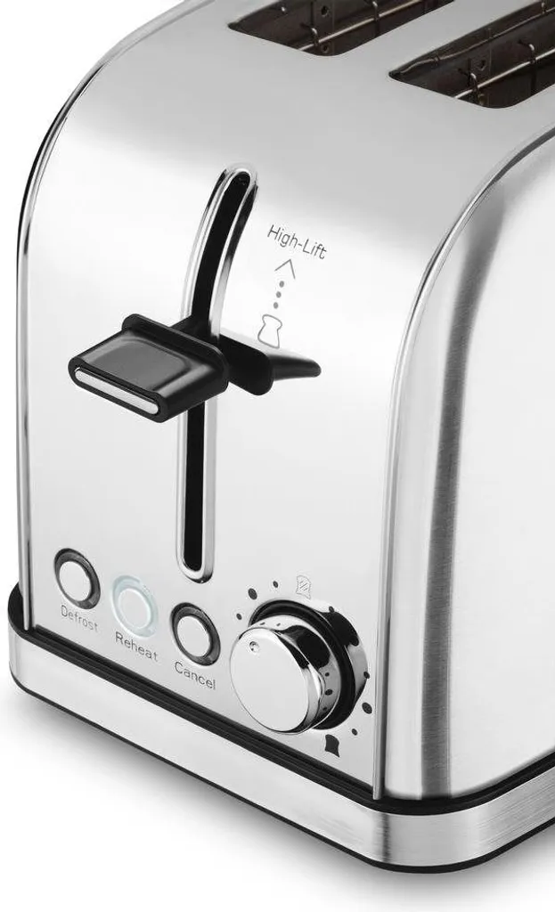 Philco PHTA 4000 Grille-pain Inox 950W avec 2 Fentes et Touches Lumineuses