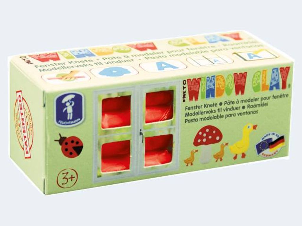 Feuchtmann Window Clay, Rot, Kind, Junge/Mädchen, 3 Jahr(e), Modellierton, Europa