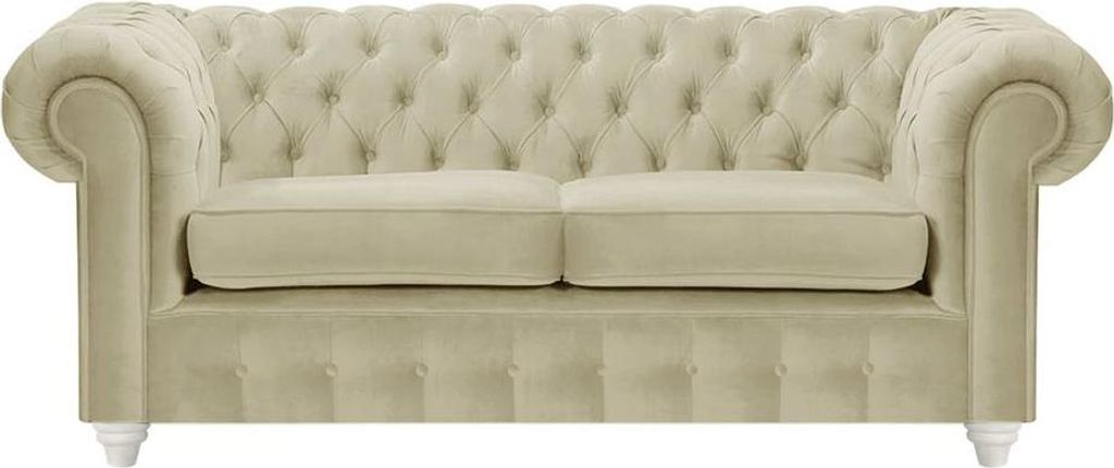 Zweisitzer-Sofa Chesterfield Max-Velluto 3-white