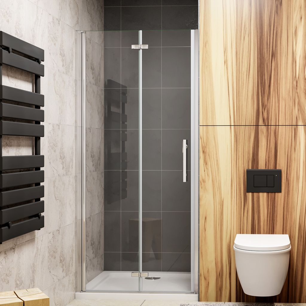 Scharniertür 90X185cm Duschabtrennung Dusche Duschwand Produktbild 