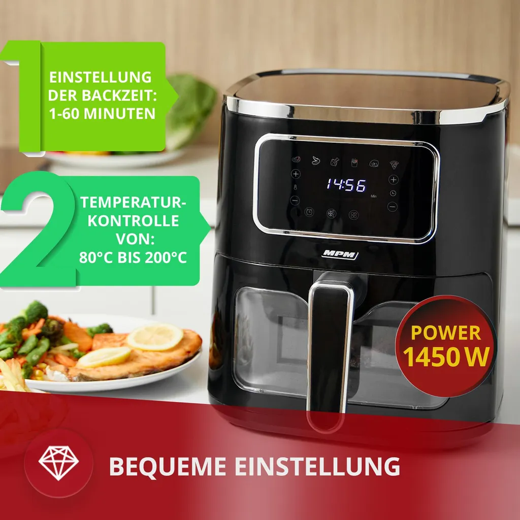 Friggitrice ad Aria MPM 5L XL: Regalo Ideale per Casa Nuova - 2