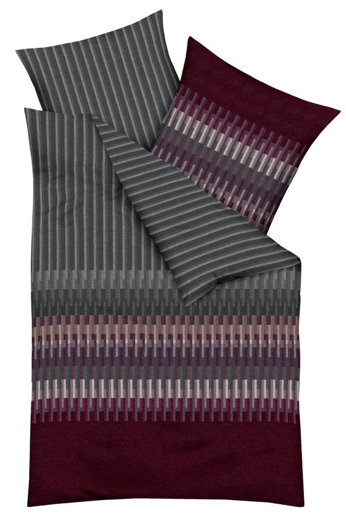 Kaeppel Linon Renforcé Bettwäsche 135x200cm 2 tlg. Streifen Produktbild 