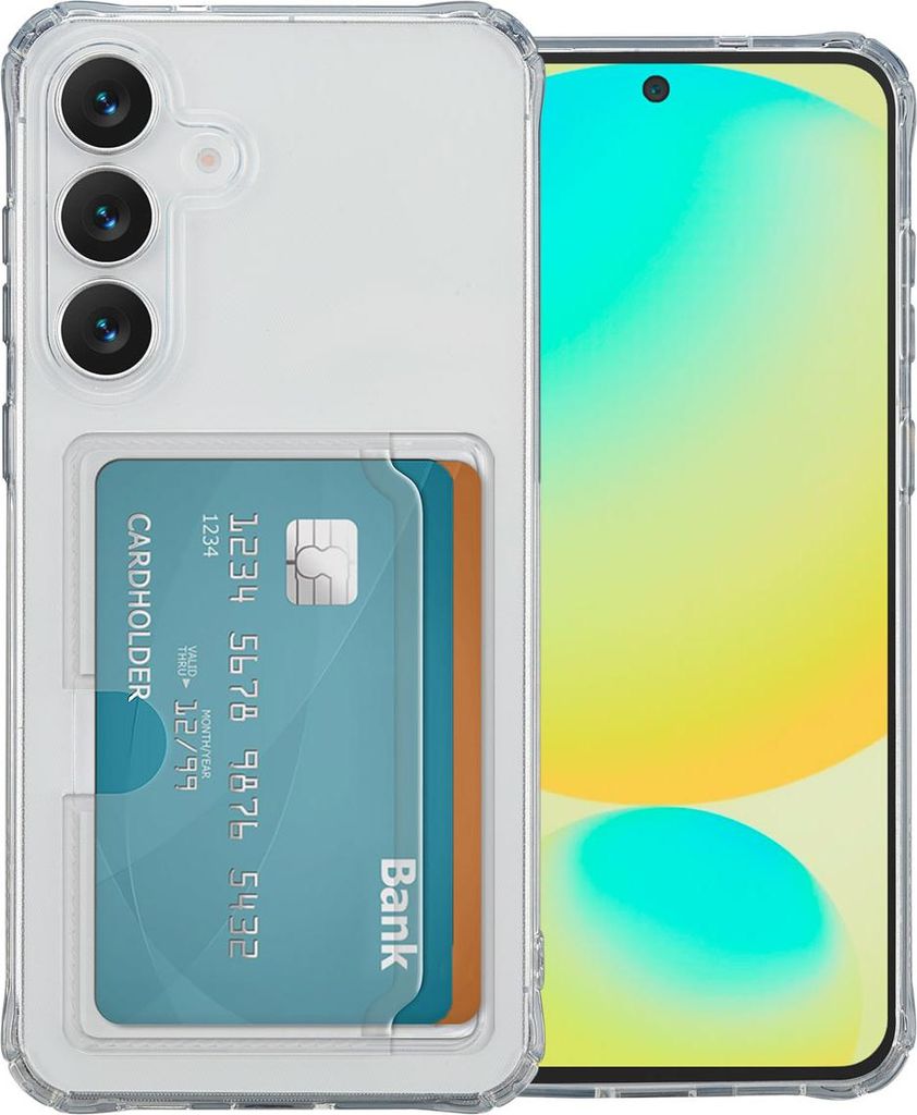 imoshion Soft Case Back Cover mit Kartenhalter Samsung Galaxy S25 FE - Transparent