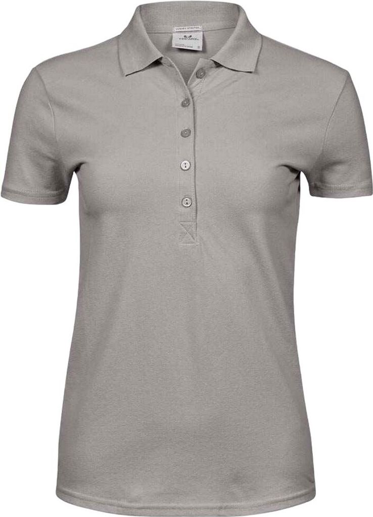 Tee Jays - "Luxury" Poloshirt Stretch für Damen PC4093 (XXL) (Steinfarben)