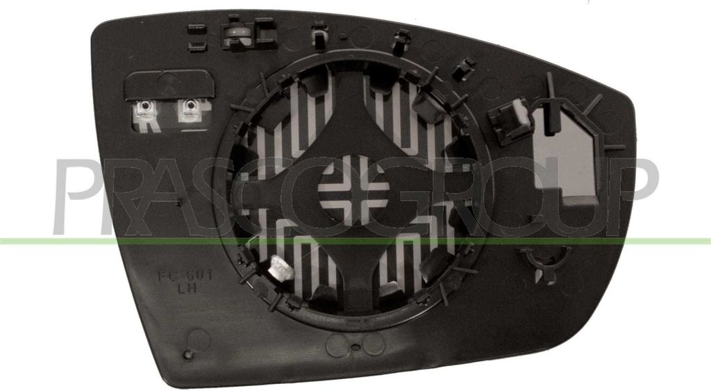 PRASCO Spiegelglas Außenspiegel Links für FORD ECOSPORT Asphärisch FD7507504