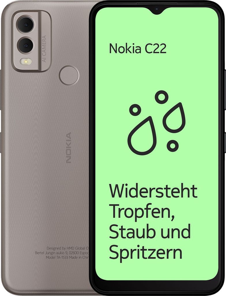 Nokia C22 - 4G Smartphone - Dual-SIM - RAM 2 GB / Interner Produktbild 