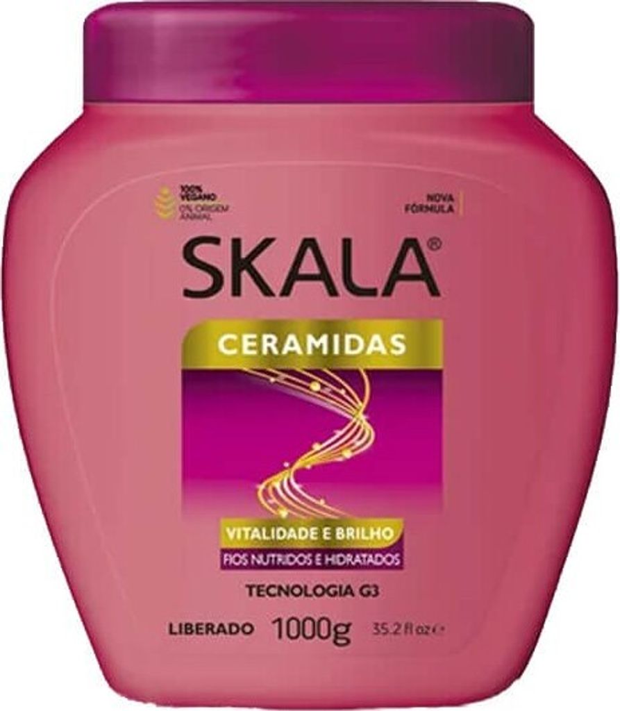 Creme De Tratamento Ceramidas Brilho Impecável Skala 1kg