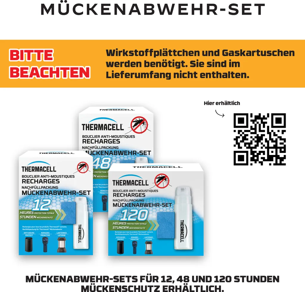 Stop aux moustiques : Thermacell Protect diffuseur sur pied crème 20m² - 3