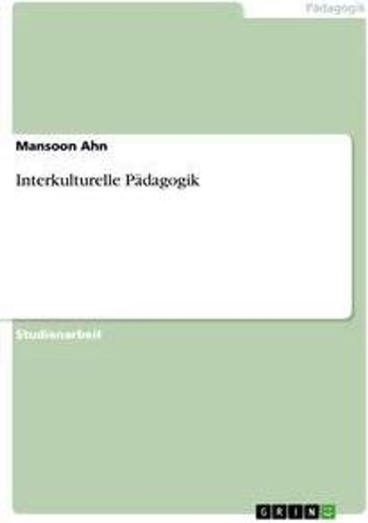 Interkulturelle Pädagogik