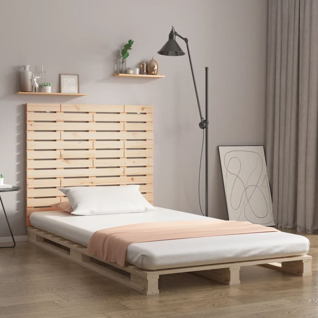 "2026 Promotion" Wand-Kopfteil 106x3x91,5 cm Massivholz Kiefer - Bettkopfteil CC29058