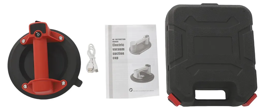 Bouton à ventouse puissant rouge multi-surfaces fixation sans percer mur - 4