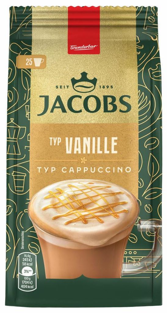 Jacobs Typ Vanille Cappuccino, Instantkaffee, löslicher Immagine del prodotto 