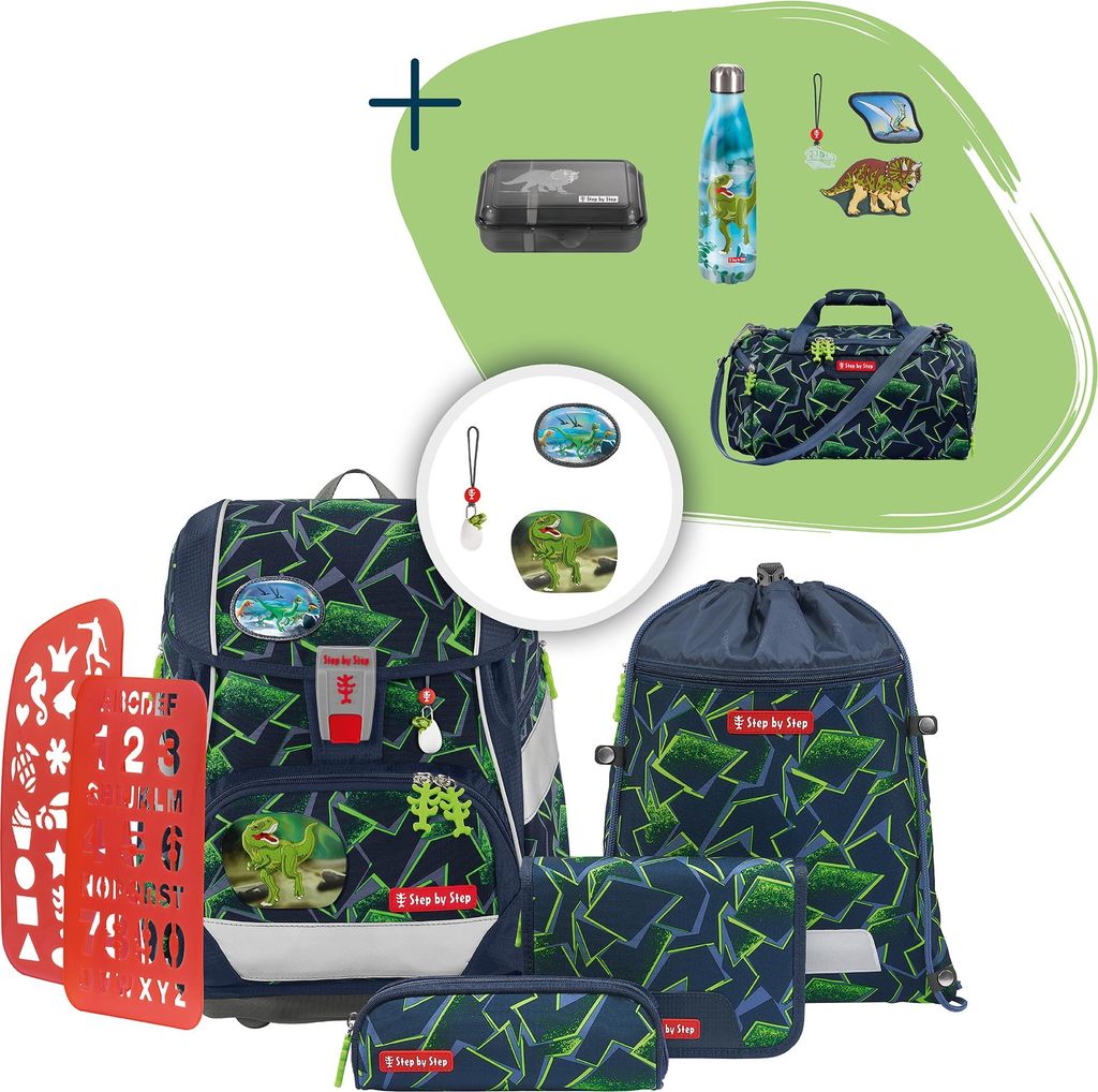 Step by Step Schulranzen-Set 2IN1 PLUS „Wild T-Rex Taro“, Produktbild 