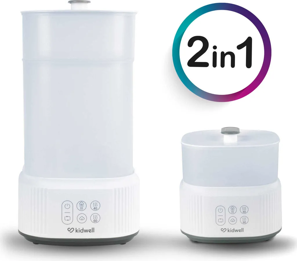 Stérilisateur biberon électrique vapeur et séchage Kidwell PURO Gris
