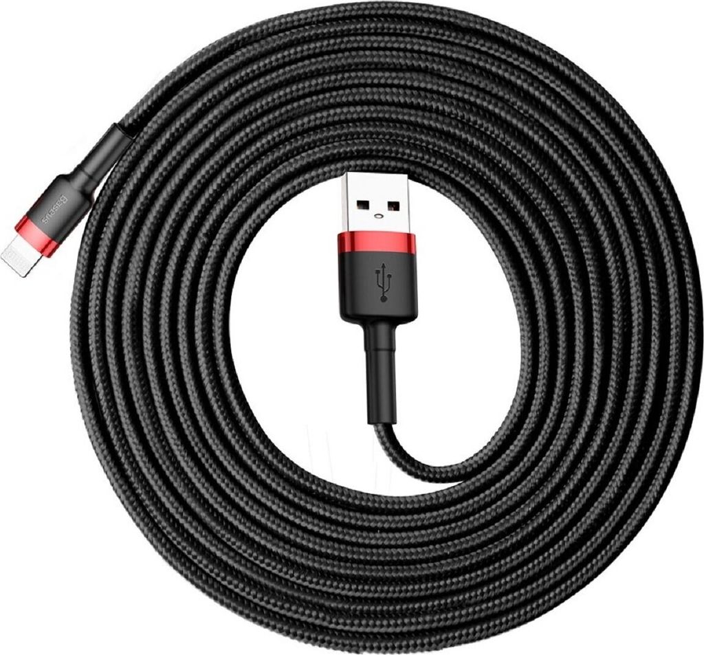 Baseus CALKLF-R91 lightning kabel 3 m červený, černý Obrázek produktu 