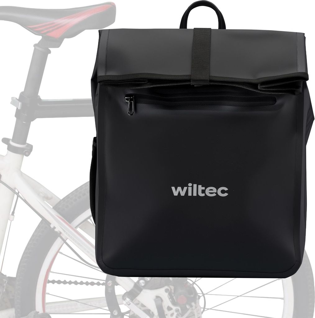 Wiltec Sacoche étanche pour porte-bagages noire – capacité Image du produit 
