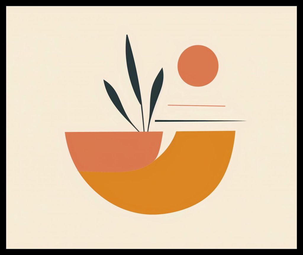 Plakat 60x50cm Minimalistischer Westen