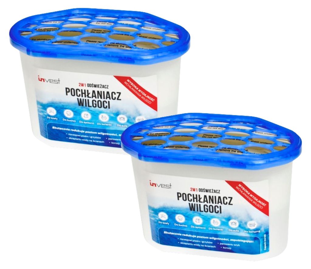 2x Déshumidificateur d'air, y compris 2x 230g de granulés Image du produit 