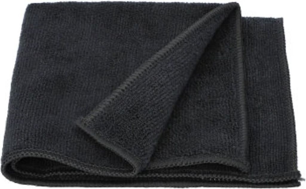 5 Microfasertücher 32 cm x 32 cm schwarz Profi Produktbild 