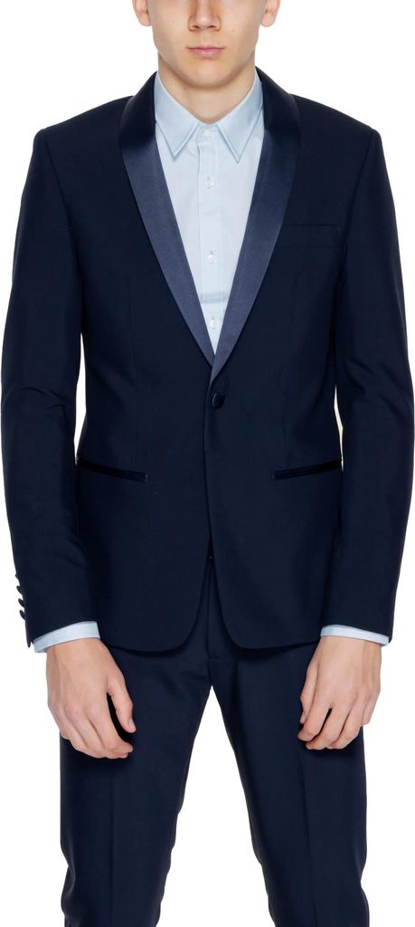 Antony Morato Herren Sakko Blau 474000 : Größe - 56 Größe: 56