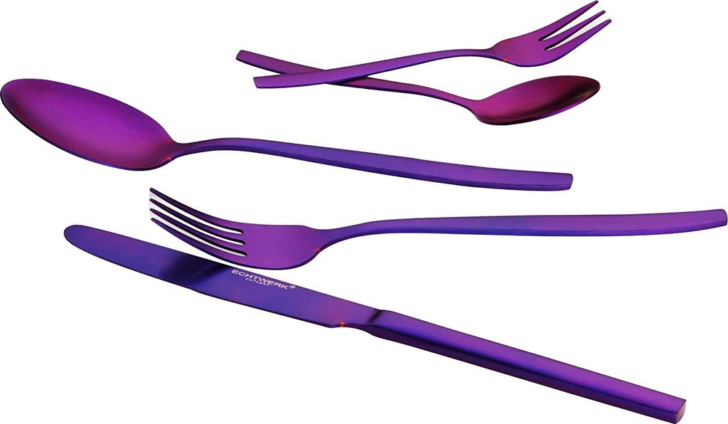 Echtwerk Tafelbesteck Positano Purple Edition 30-teilig 6 Produktbild 