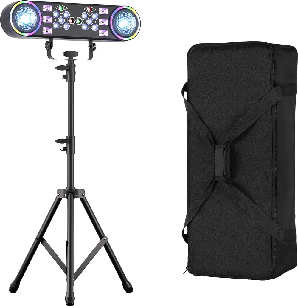 Kit projecteur de scène double tête ZQ01337 télécommande prise UE