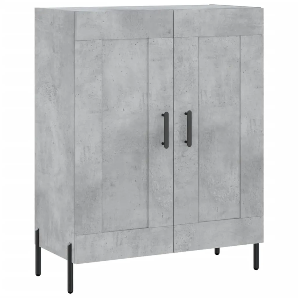 Credenza grigio cemento 69,5x34x90 cm materiale a base di legno