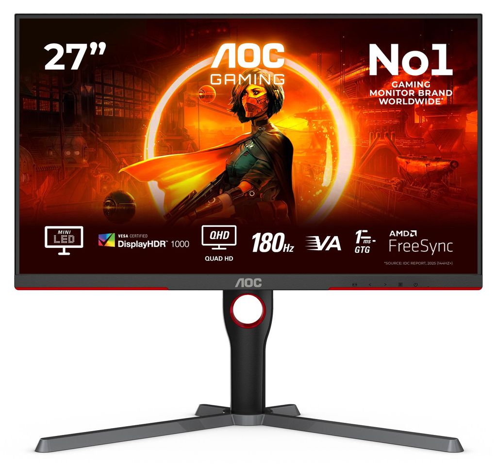 AOC G3 Q27G3XMN/BK Computerbildschirm 68,6 cm (27") 2560 x Produktbild 