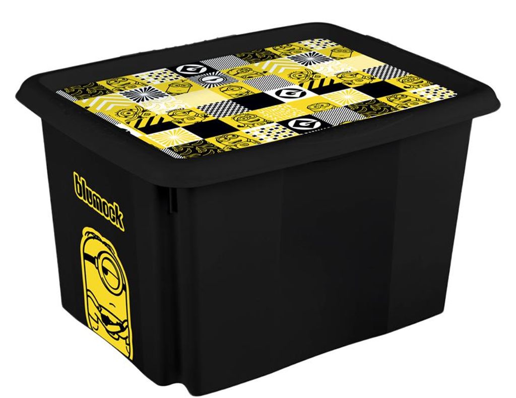 keeeper Aufbewahrungsbox karolina "Minions Mosaic" 30 Liter schwarz