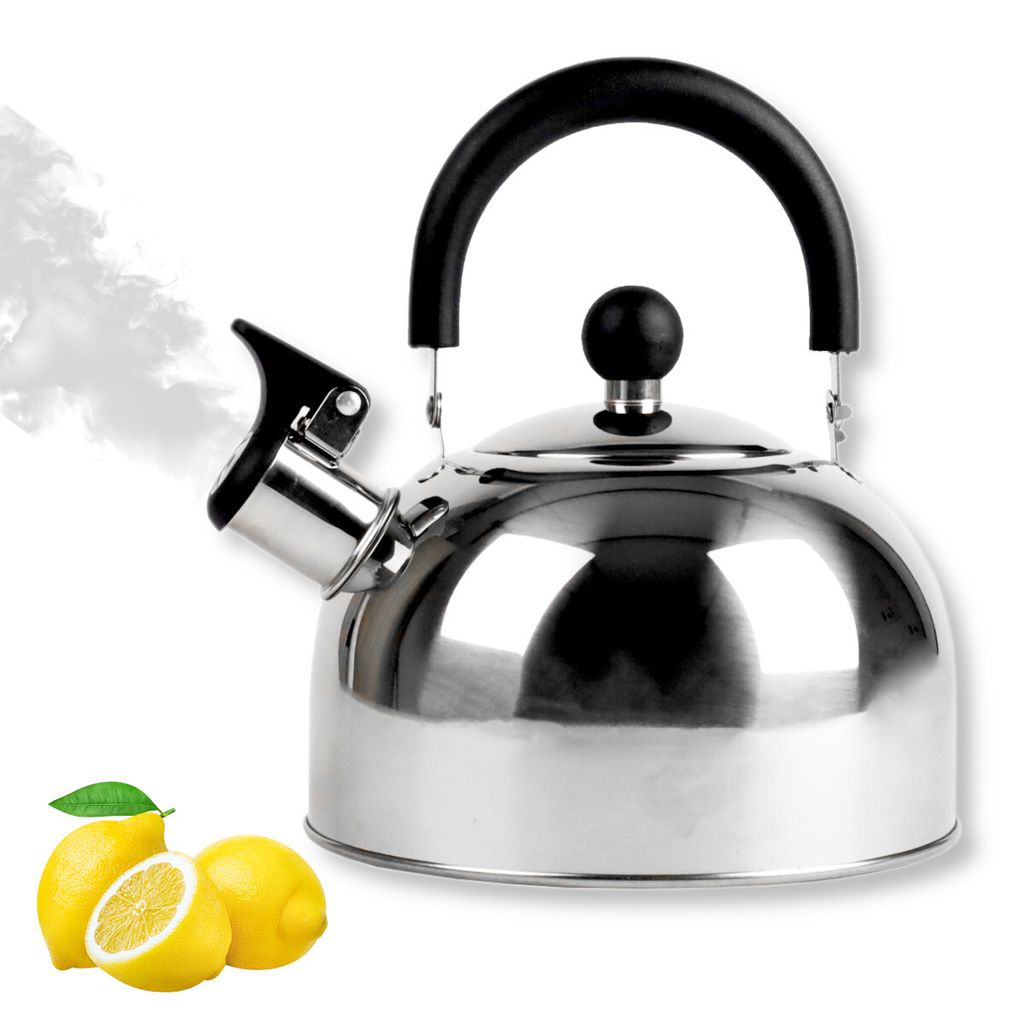 Wasserkessel mit Pfeife 2 L KARL HAUSMANN Flötenkessel 2 L Pfeifkessel EDELSTAHL