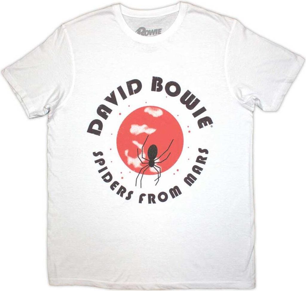 David Bowie - "Spiders From Mars" T-Shirt für Herren/Damen Uni RO12586 (M) (Weiß)