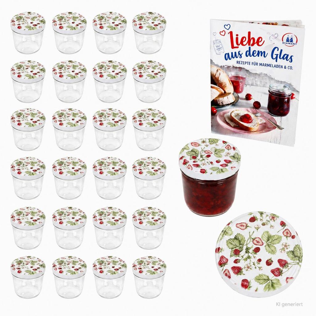 Lot de 25 bocaux de 230 ml, modèle To 82, bocaux de Image du produit 