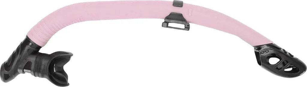 Tuba de snorkeling Easy Atem rose pour plongée libre et apnée loisir