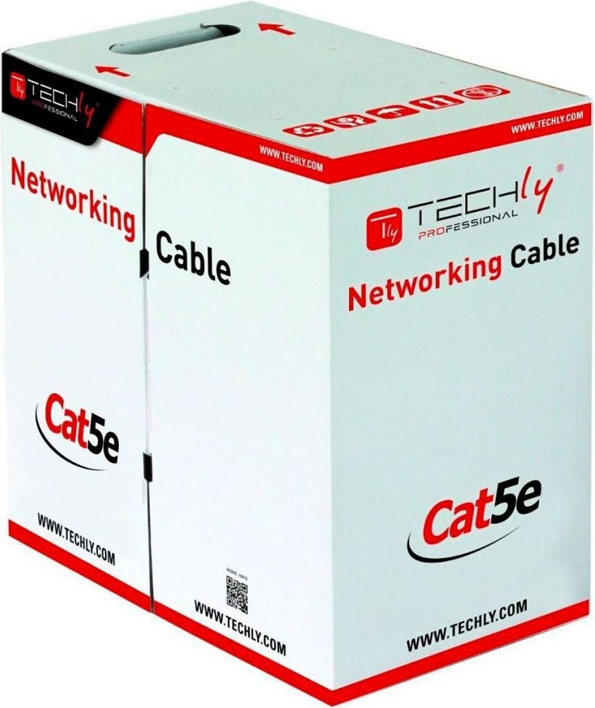Techly ITP6-UTP-IC Netzwerkkabel Grau 305 m Cat5e U/UTP (UTP)