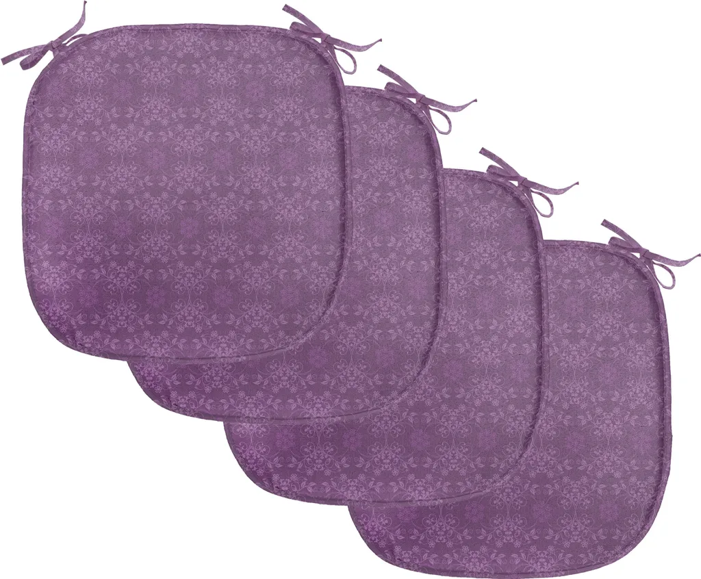 ABAKUHAUS Cuscini Sedie 40x40 Impermeabili Viola Decorativi