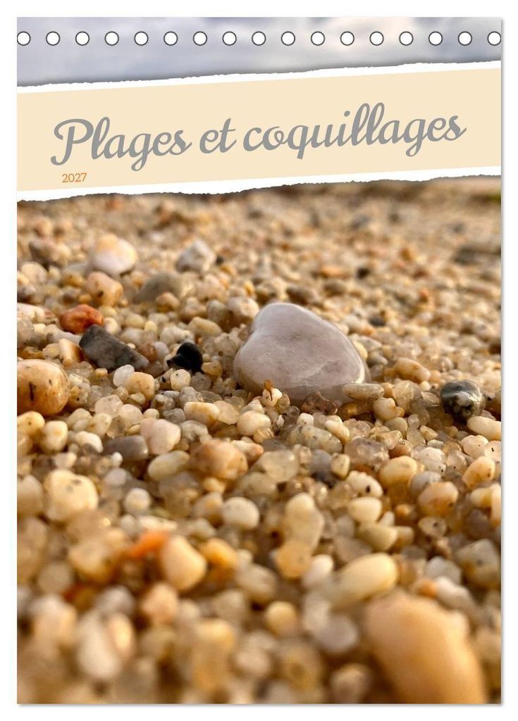 Plages et coquillages (Calendrier de bureau 2027 DIN A5 horizontal), CALVENDO calendrier mensuel