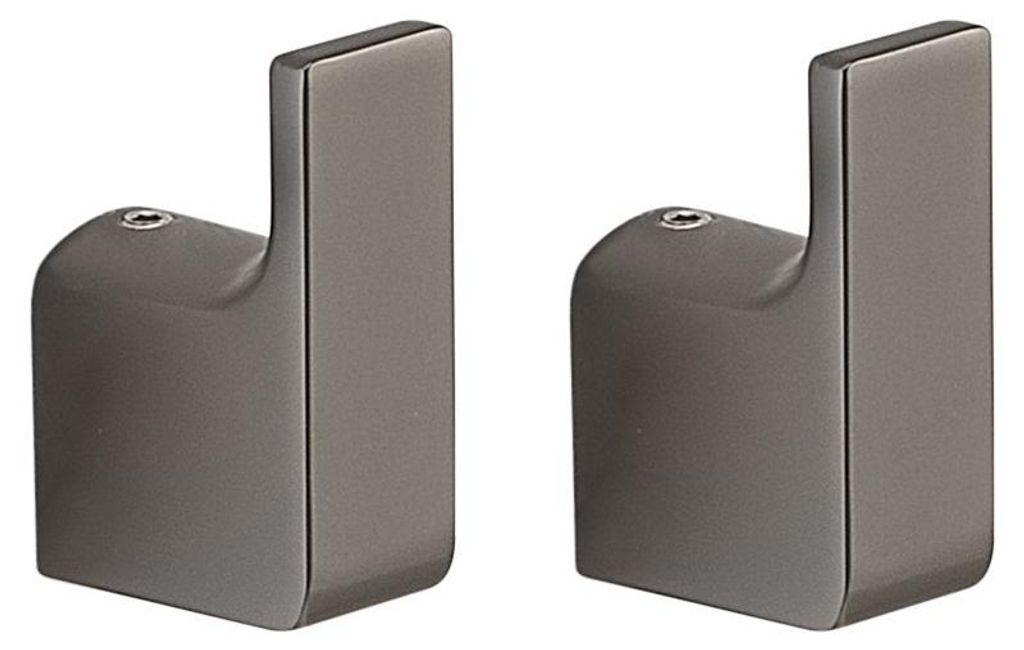 Gedy PIRENEI Haken, 1 Paar, gun metal