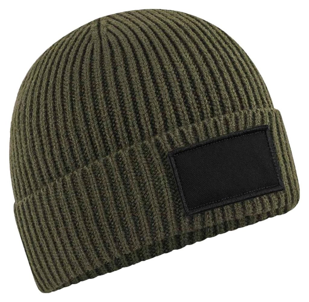 Beechfield - Mütze für Herren/Damen Uni LT649 (Einheitsgröße) (Militärgrün/Schwarz)